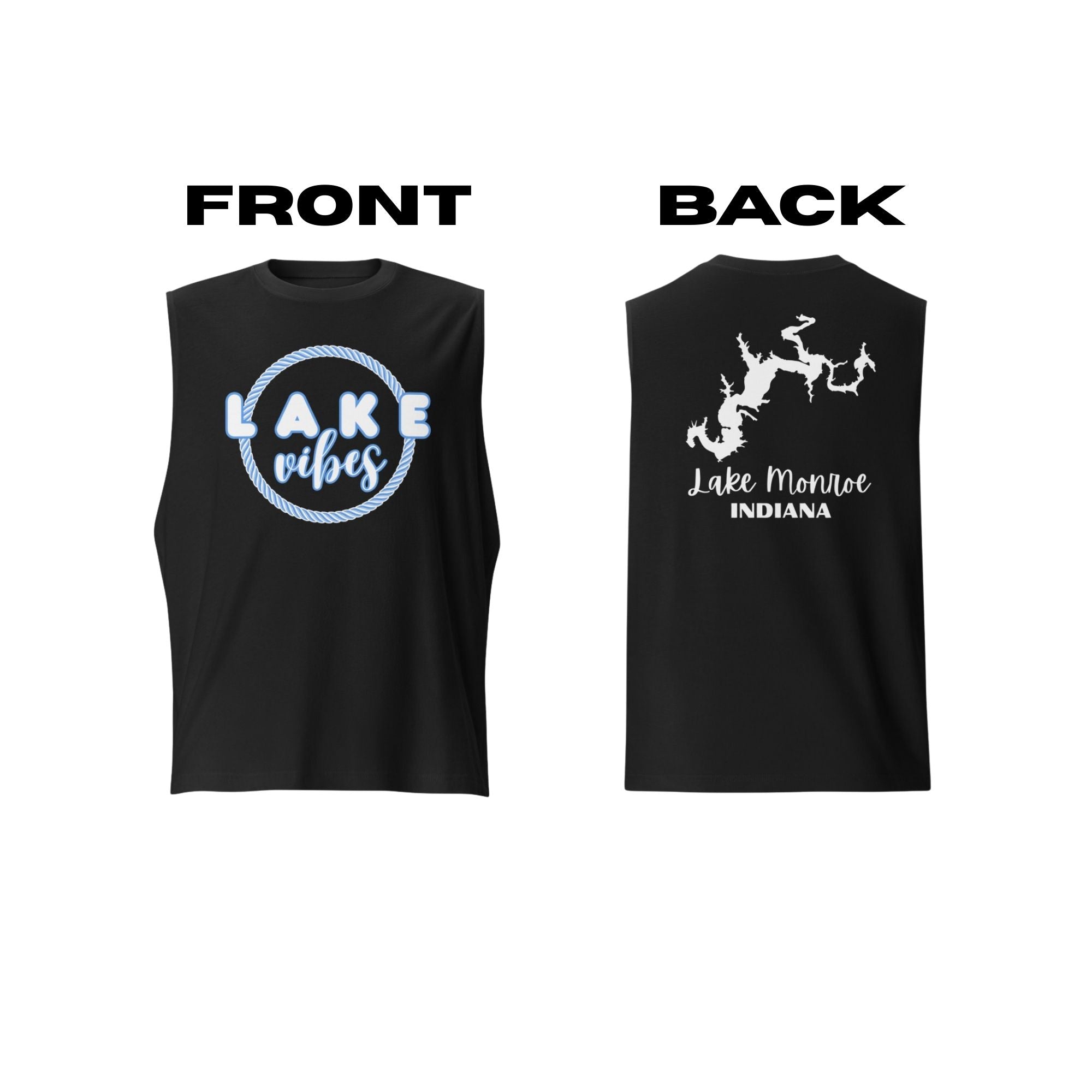 Lake Monroe "Lake Vibes" Muscle Tank Top