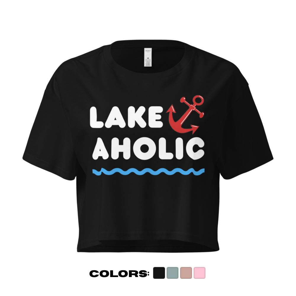 "Lakeaholic" Crop Top