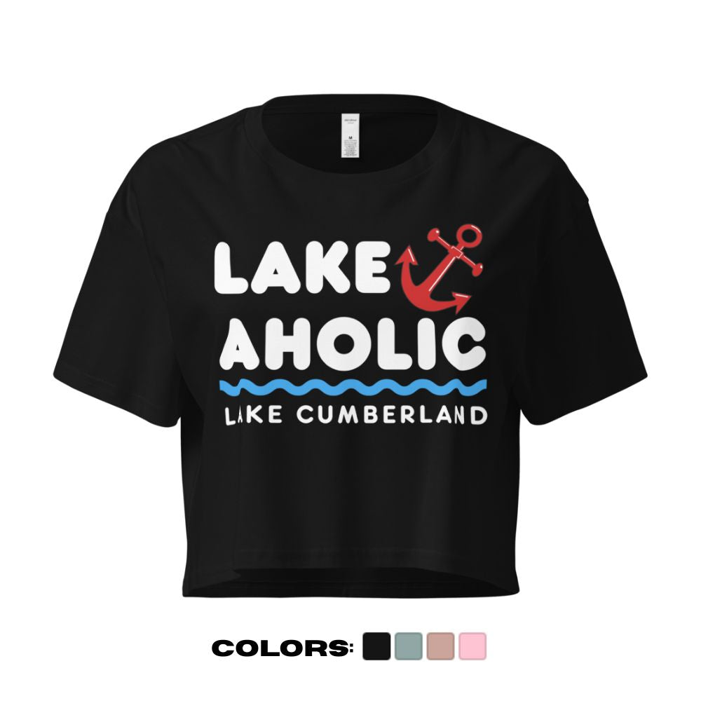 Lake Cumberland "Lakeaholic" Crop Top