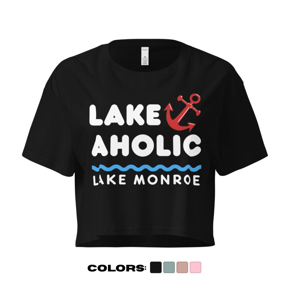 Lake Monroe "Lakeaholic" Crop Top