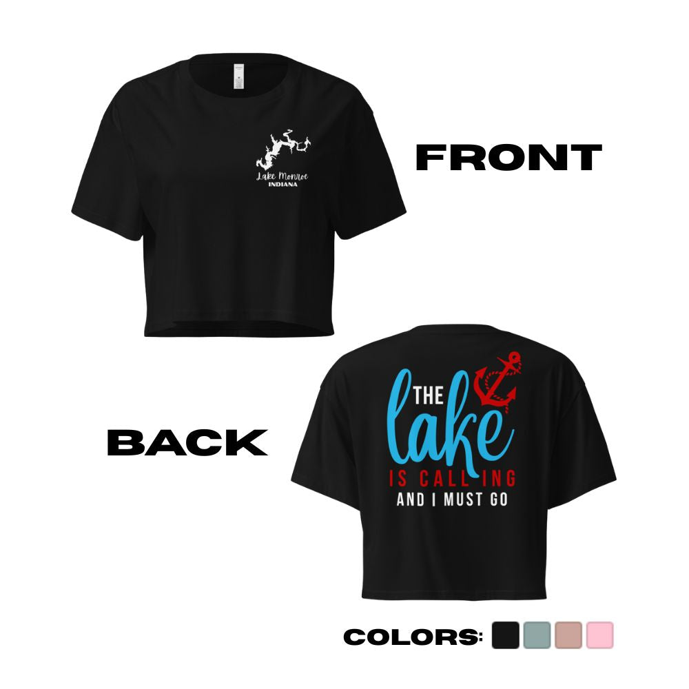 Lake Monroe "The Lake is Calling, And I Must Go Crop Top