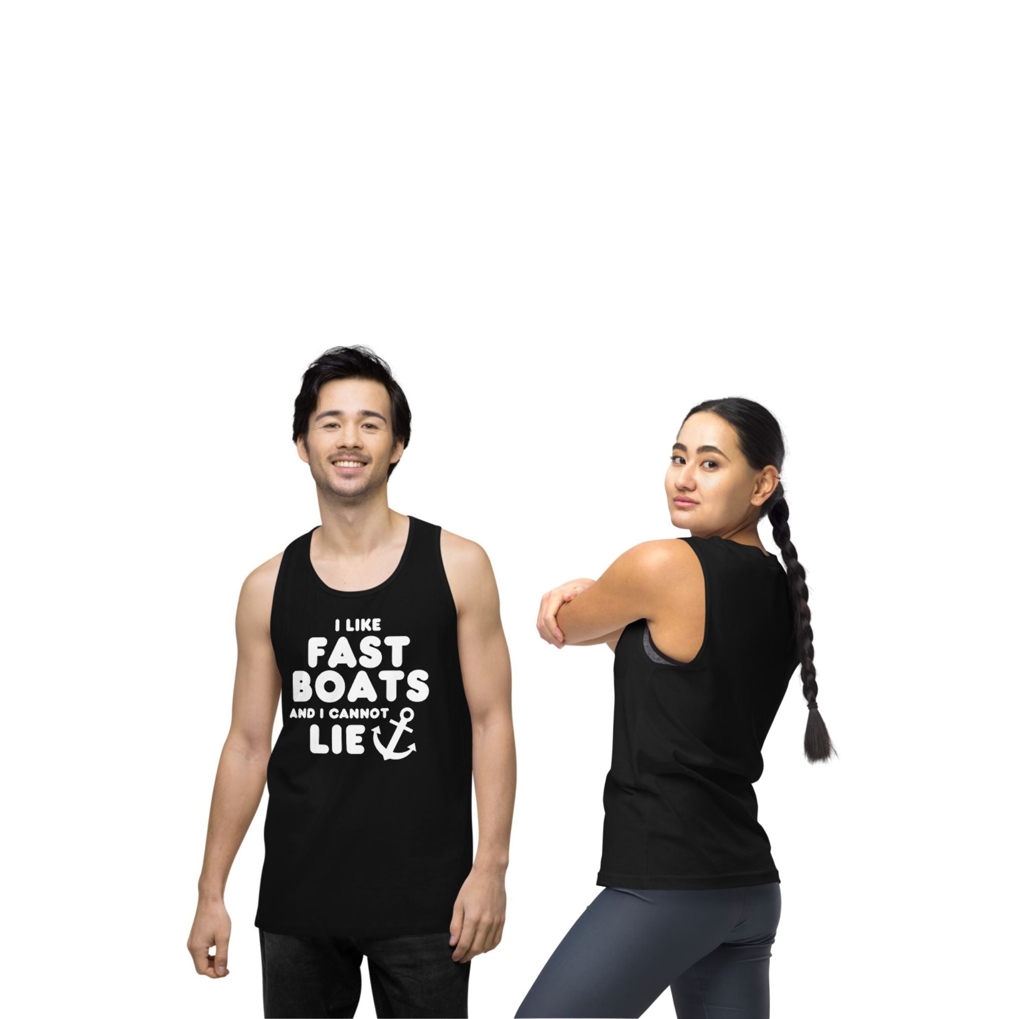 "I Like Fast Boats and I Cannot Lie" Muscle Tank Top