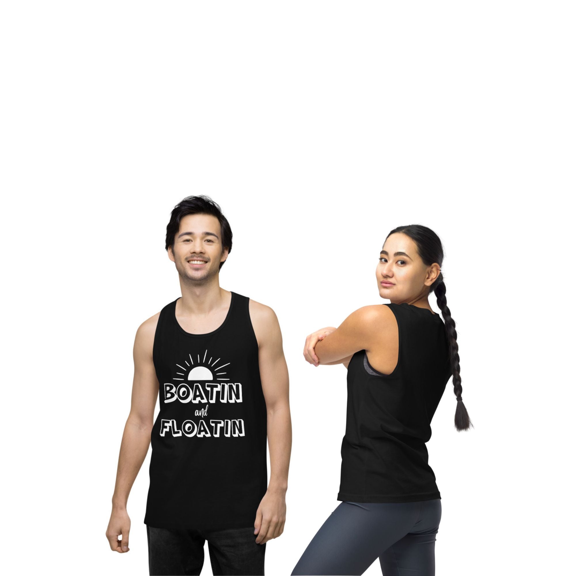 "Boatin and Floatin" Muscle Tank Top