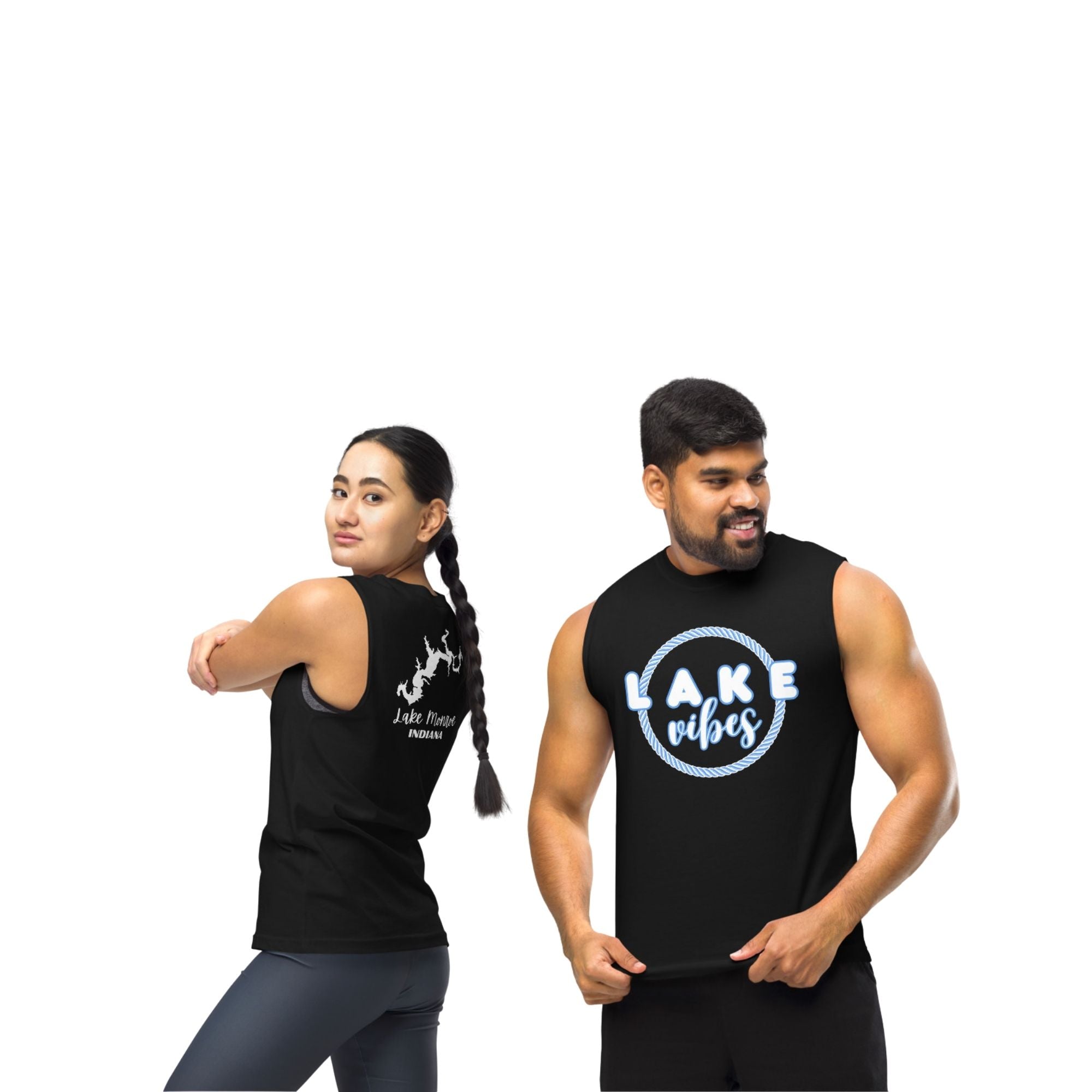 Lake Monroe "Lake Vibes" Muscle Tank Top