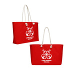 Lake Monroe Anchors Red Weekender Bag