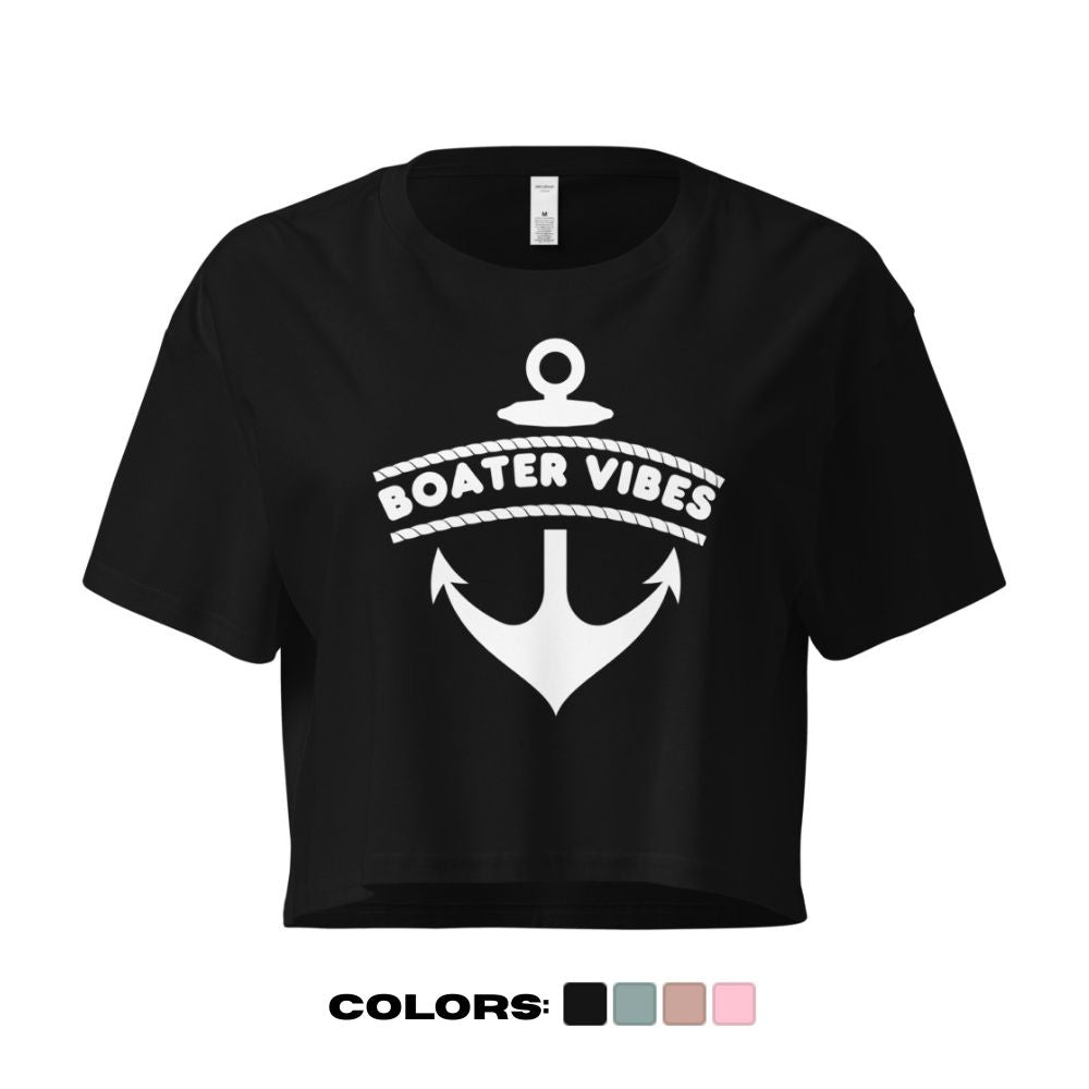 "Boater Vibes" Crop Top