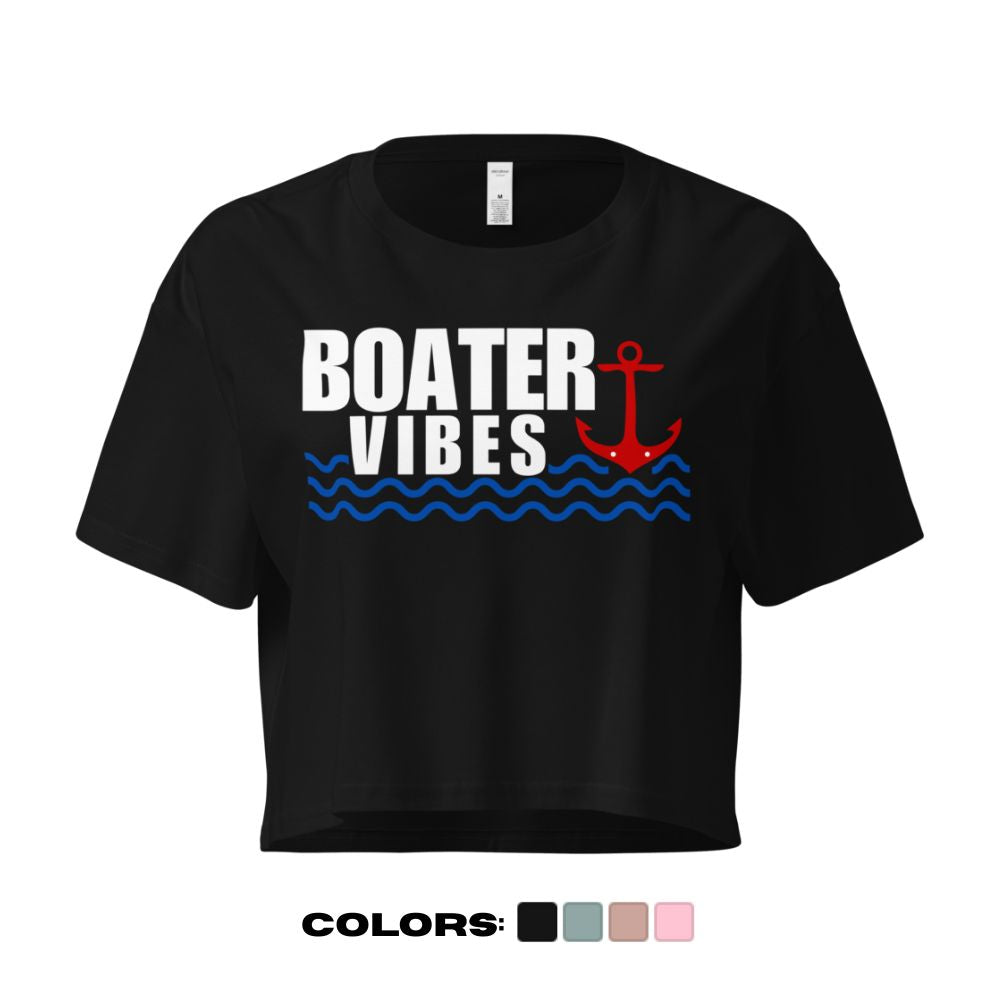 "Boater Vibes" Crop Top