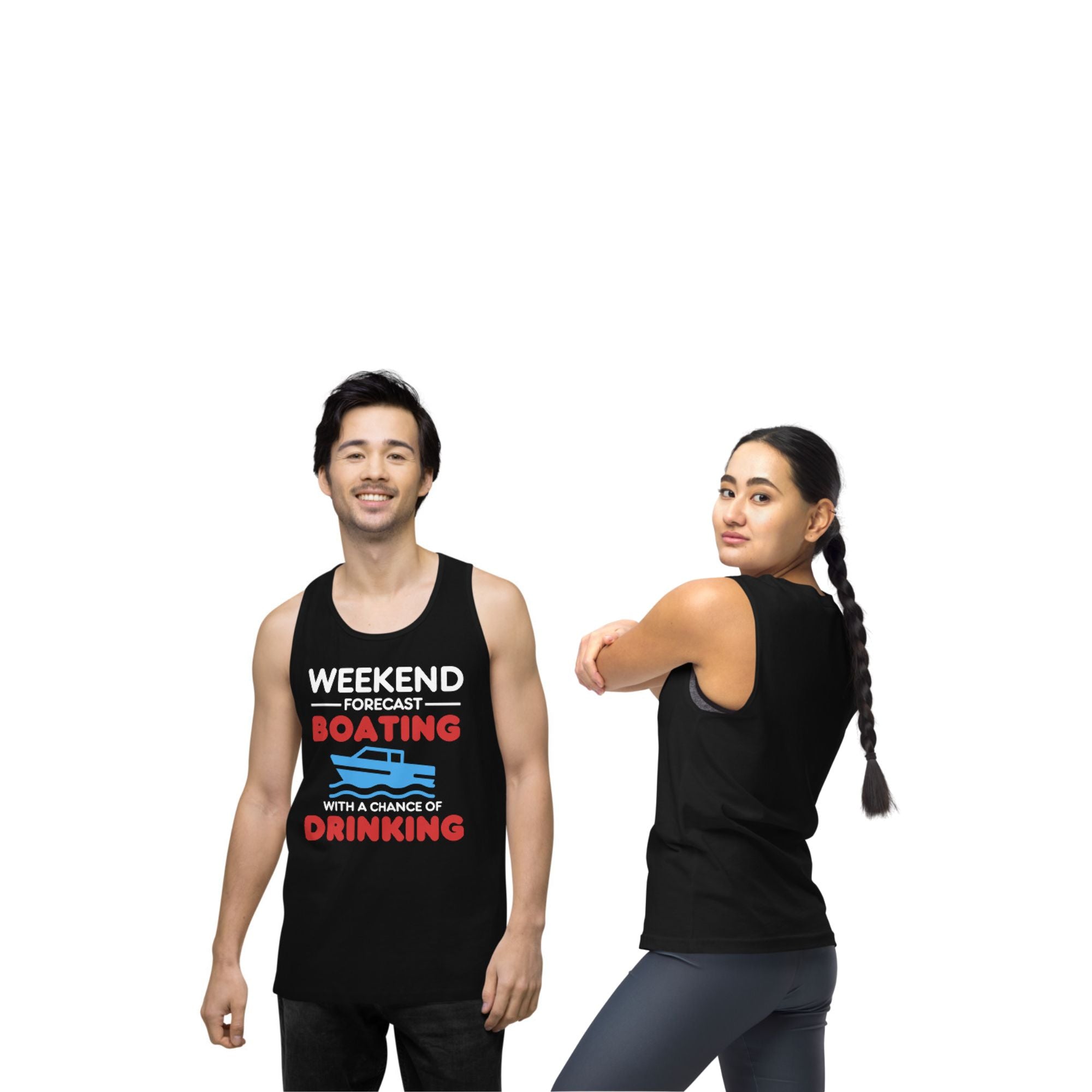 "Weekend Forecast: Boating with a Chance of Drinking" Muscle Tank Top