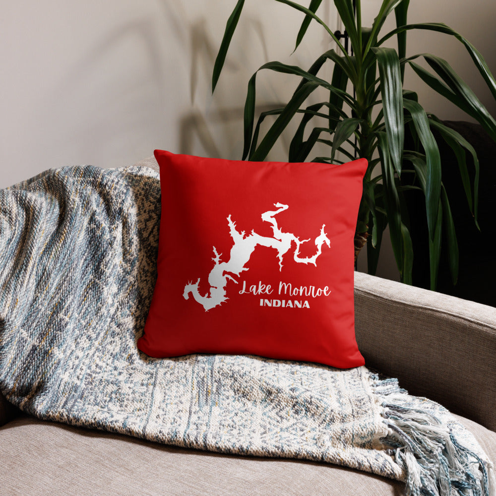 Lake Monroe Red Pillow