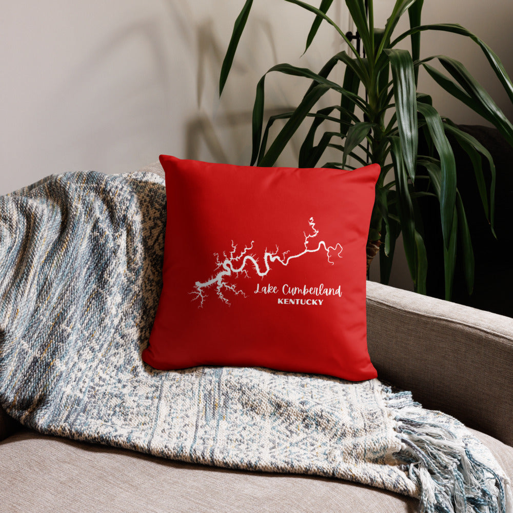 Lake Cumberland Red Pillow