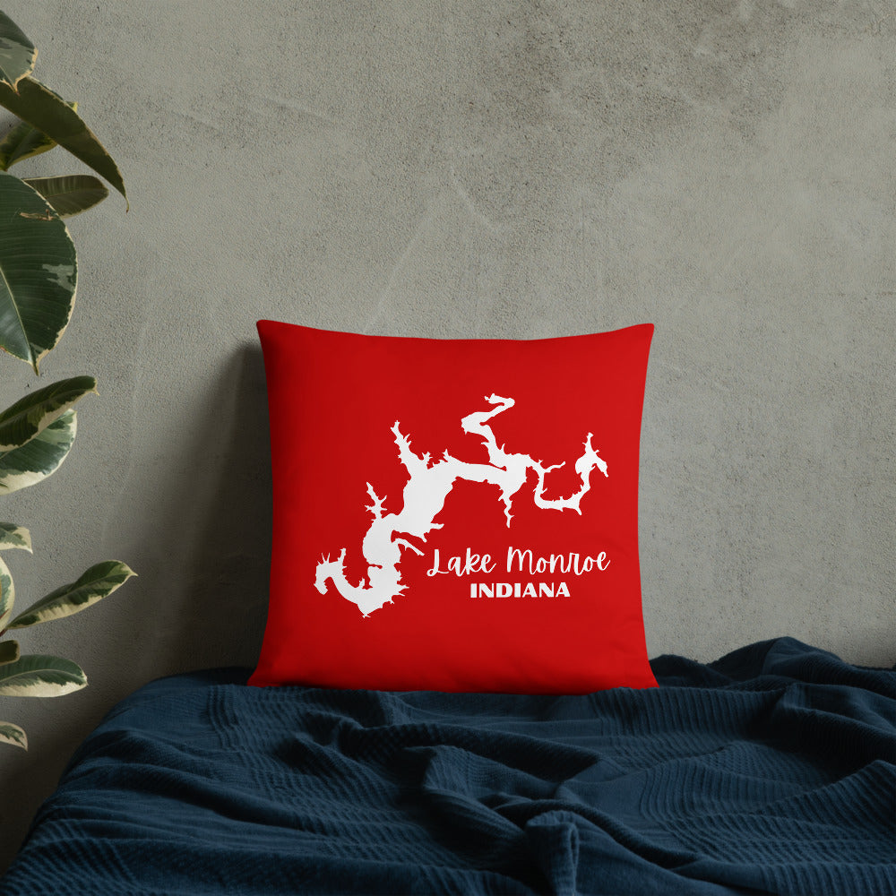 Lake Monroe Red Pillow