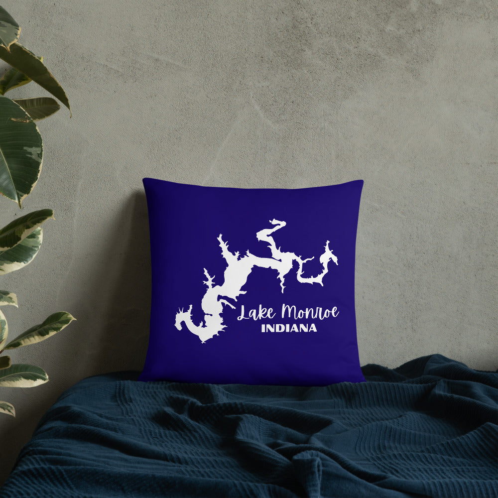 Lake Monroe Blue Pillow