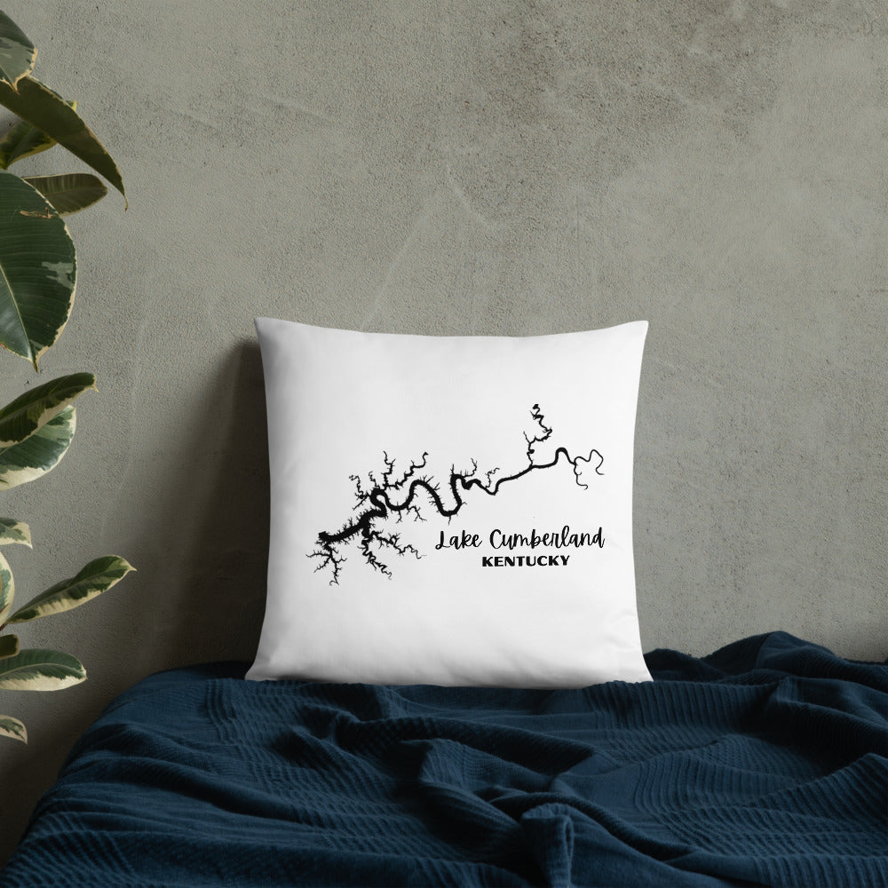 Lake Cumberland White Pillow