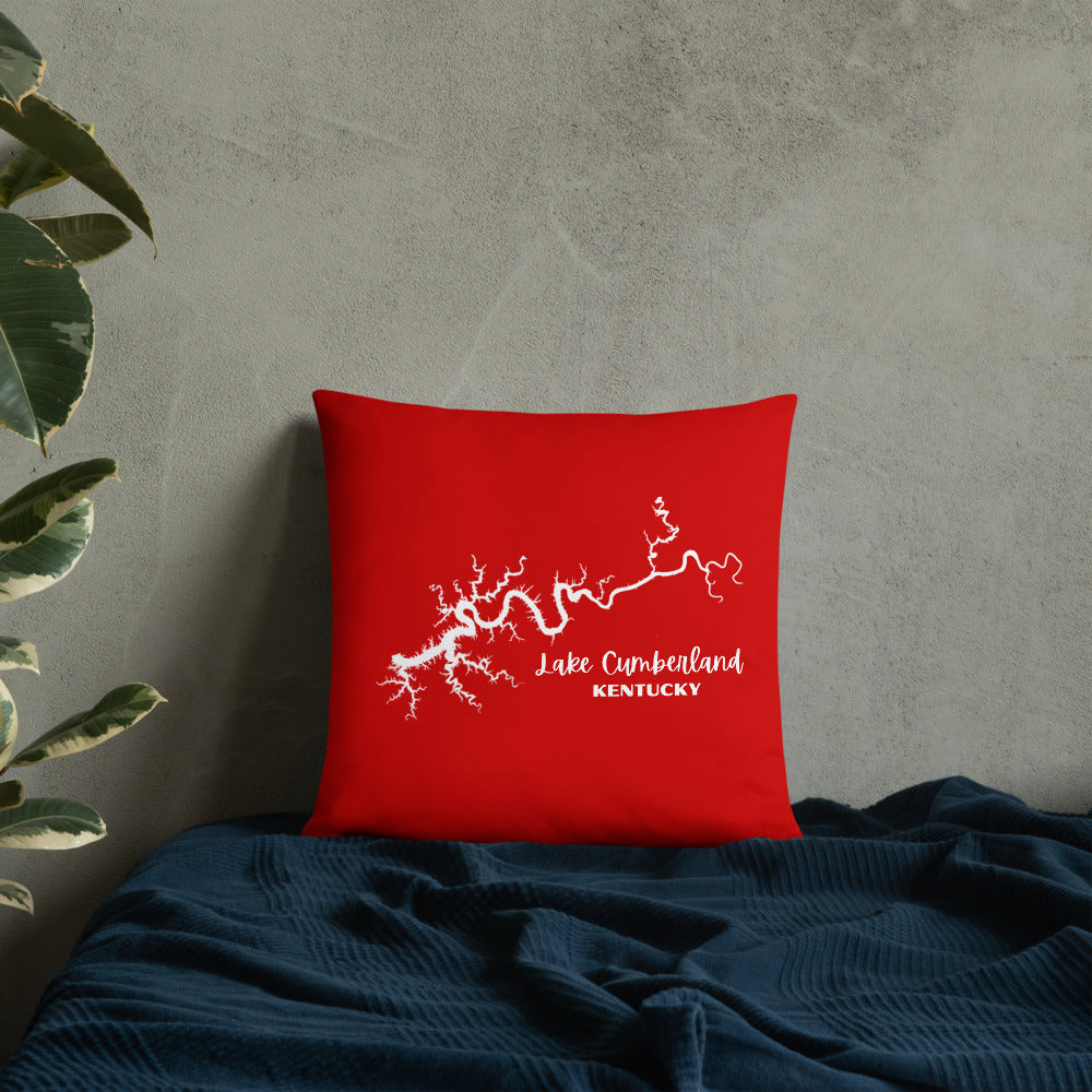 Lake Cumberland Red Pillow