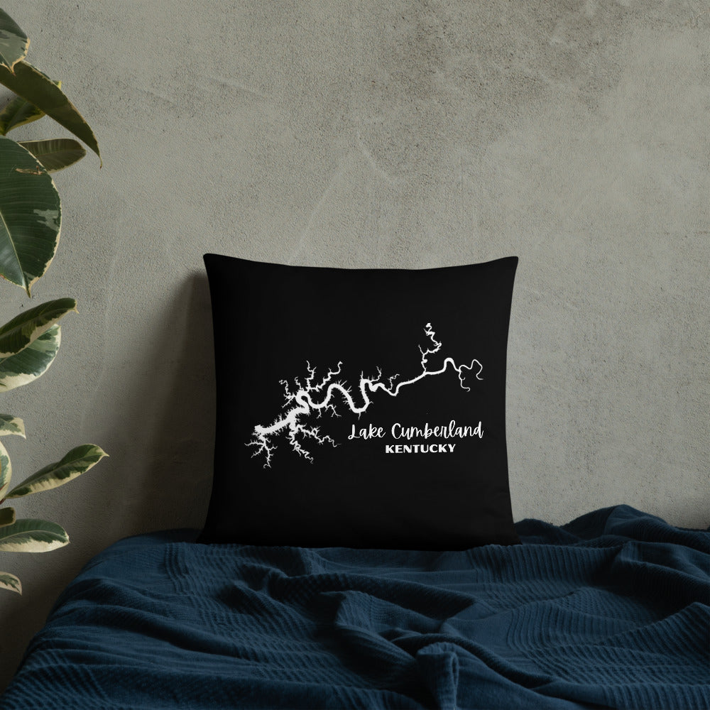 Lake Cumberland Black Pillow