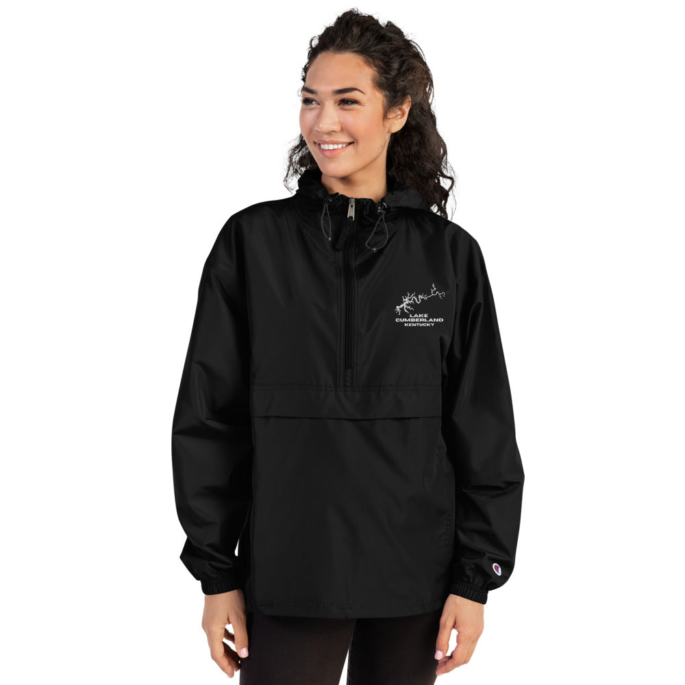 Lake Cumberland Embroidered Champion Half-Zip Rain Jacket