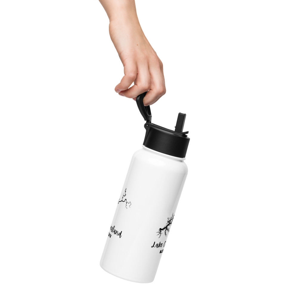 Lake Cumberland Stainless Steel Bottle with Lid and Straw