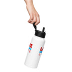 "Lake Life" Stainless Steel Bottle with Lid and Straw