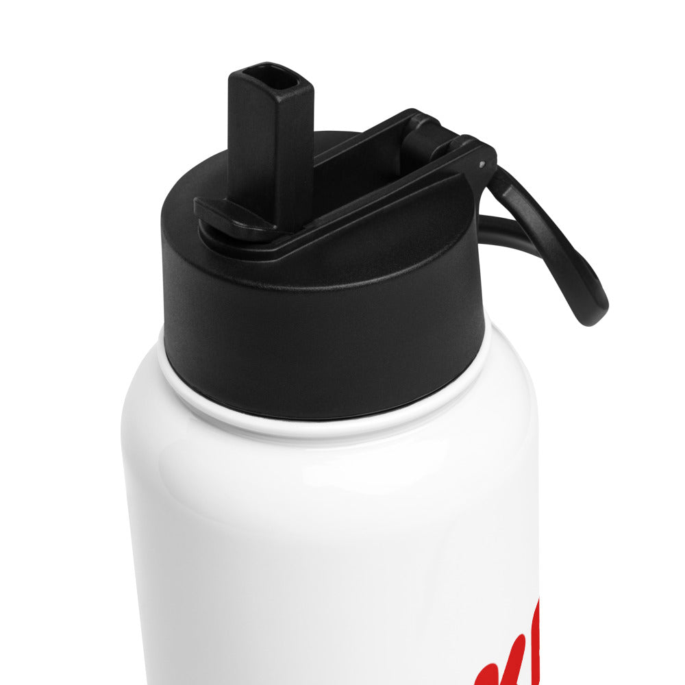 "Lake Life" Stainless Steel Bottle with Lid and Straw
