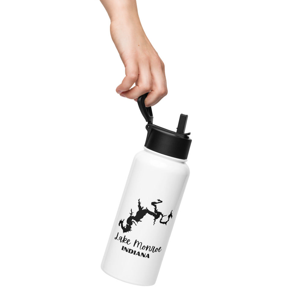 Lake Monroe Stainless Steel Bottle with Lid and Straw