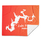 Lake Monroe Red/Orange Blanket