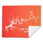 Lake Cumberland Red/Orange Blanket