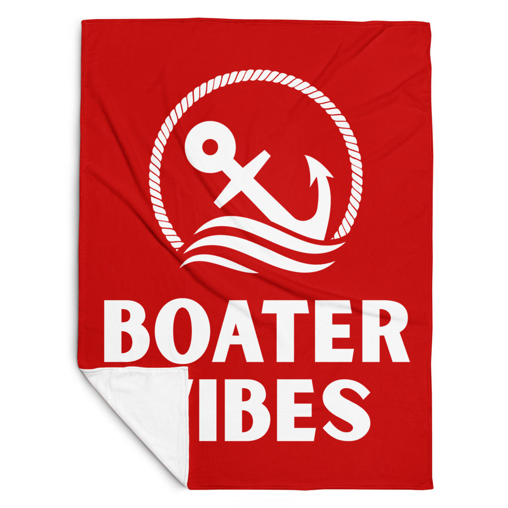 Boater Vibes Red Blanket