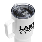 "Lake Life" Tumbler with Handle and Lid