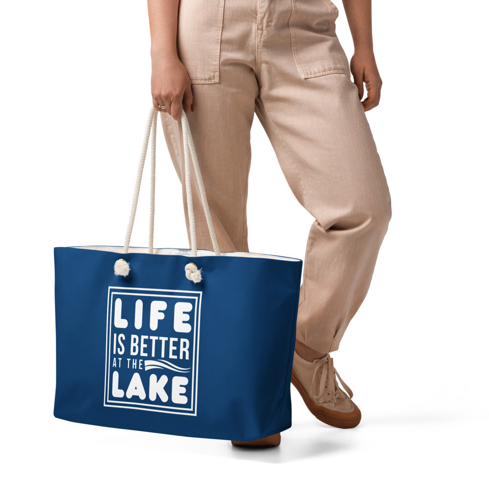 "Life is Better at the Lake" Weekender Bag