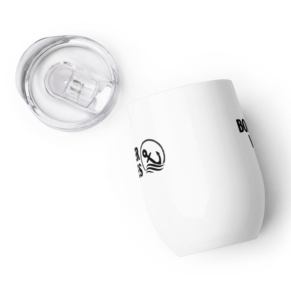 Boater Vibes Wine Tumbler with Lid