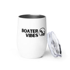 Boater Vibes Wine Tumbler with Lid