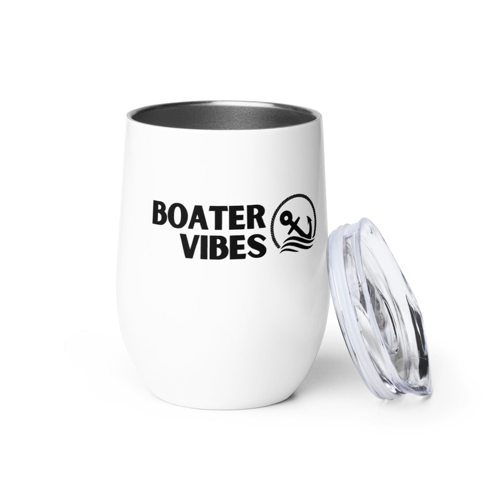 Boater Vibes Wine Tumbler with Lid