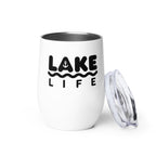 "Lake Life" Wine Tumbler with Lid