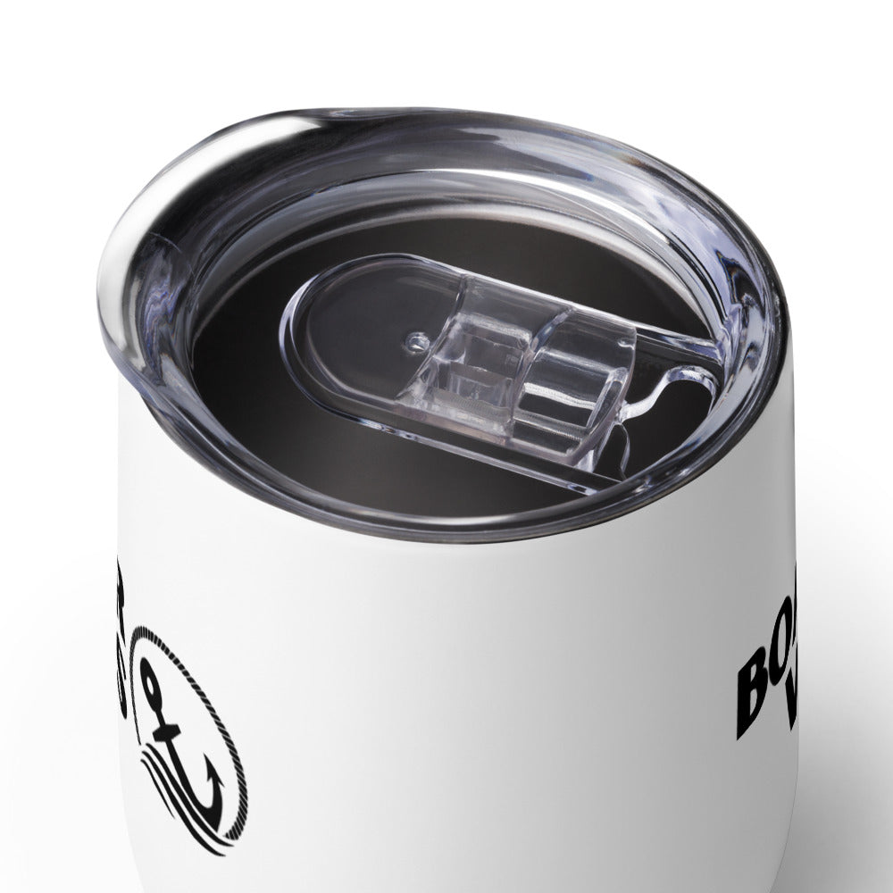 Boater Vibes Wine Tumbler with Lid