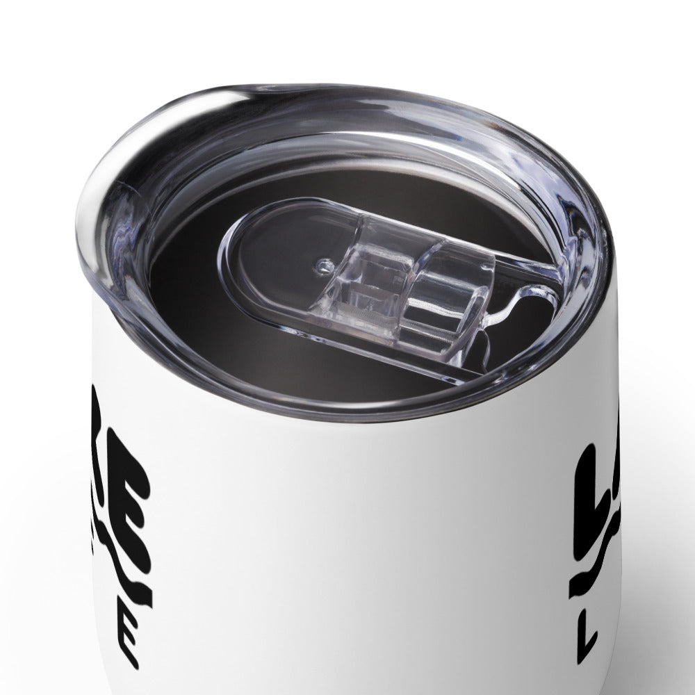 "Lake Life" Wine Tumbler with Lid