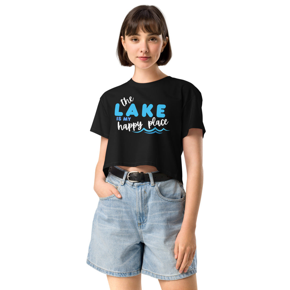 "The Lake is my Happy Place" Crop Top