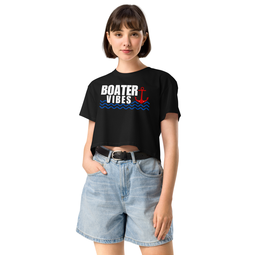 "Boater Vibes" Crop Top
