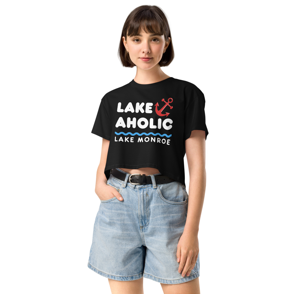 Lake Monroe "Lakeaholic" Crop Top