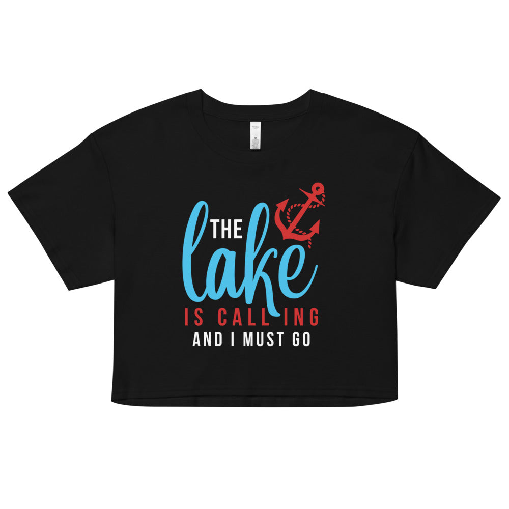 "The Lake is Calling, And I Must Go" Crop Top