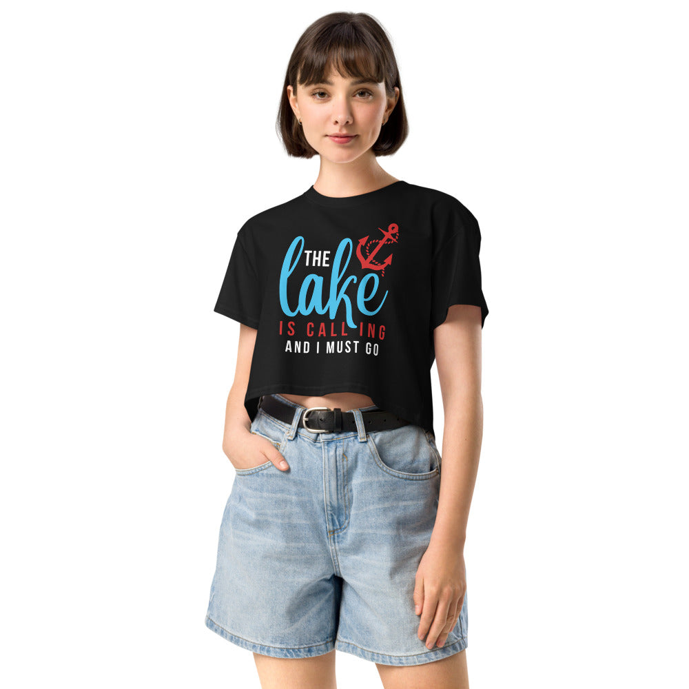"The Lake is Calling, And I Must Go" Crop Top